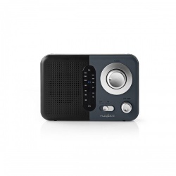 FM-Radio | Draagbaar Model | FM | Batterij Gevoed / Netvoeding | Analoog | 2.4 W | Zwart-Wit Scherm | Bluetooth® | Koptelefoonoutput | Handgreep | Grijs / Zwart - rdfm1300gy