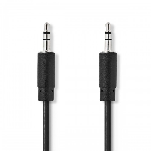 Stereo-Audiokabel | 3,5 mm Male | 3,5 mm Male | Vernikkeld | 5.00 m | Rond | Zwart | Doos - cagb22000bk50