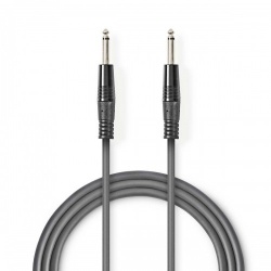 Mono-Audiokabel | 6,35 mm Male | 6,35 mm Male | Vernikkeld | 1.50 m | Rond | PVC - coth23000gy15