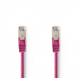 CAT5e-Kabel | SF/UTP | RJ45 Male | RJ45 Male | 20.0 m | Rond | PVC | Roze | Polybag - ccgp85121pk200