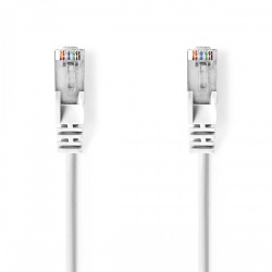 CAT5e-Kabel | SF/UTP | RJ45 Male | RJ45 Male | 0.50 m | Rond | PVC | Wit | Polybag - ccgp85121wt05