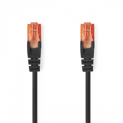 CAT6-kabel | RJ45 Male | RJ45 Male | U/UTP | 1.50 m | Rond | PVC | Zwart | Envelop - ccgp85200bk15