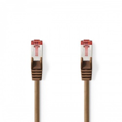 CAT6-kabel | RJ45 Male | RJ45 Male | S/FTP | 10.0 m | Rond | LSZH | Bruin | Polybag - ccgp85221bn100