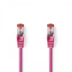 CAT6-kabel | RJ45 Male | RJ45 Male | S/FTP | 15.0 m | Rond | LSZH | Roze | Polybag - ccgp85221pk150