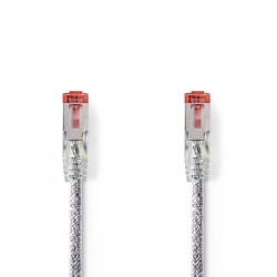 CAT6-kabel | RJ45 Male | RJ45 Male | S/FTP | 10.0 m | Rond | LSZH | Transparant | Polybag - ccgp85221tp100