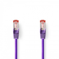 CAT6-kabel | RJ45 Male | RJ45 Male | S/FTP | 3.00 m | Rond | LSZH | Violet | Polybag - ccgp85221vt30