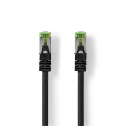 CAT7-Kabel | S/FTP | RJ45 Male | RJ45 Male | 1.00 m | Snagless | Rond | LSZH | Zwart | Envelop - ccgp85420bk10