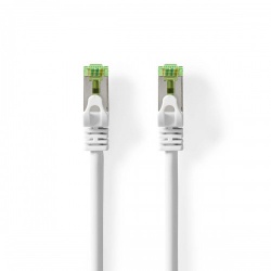 CAT7-Kabel | S/FTP | RJ45 Male | RJ45 Male | 0.50 m | Snagless | Rond | LSZH | Wit | Envelop - ccgp85420wt05