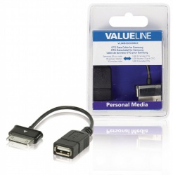 Data en Oplaadkabel Samsung 30-Pins Male - USB A Female 0.20 m Zwart - vlmb39205b02