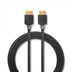 High Speed ​​HDMI™-Kabel met Ethernet | HDMI™ Connector | HDMI™ Connector | 4K@60Hz | ARC | 18 Gbps | 2.00 m | Rond | PVC | Antraciet | Doos - cvbw34000at20