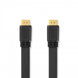 High Speed ​​HDMI™-Kabel met Ethernet | HDMI™ Connector | HDMI™ Connector | 4K@30Hz | 10.2 Gbps | 1.50 m | Plat | PVC | Zwart | Polybag - cvgp34100bk15