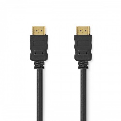 High Speed ​​HDMI™-Kabel met Ethernet | HDMI™ Connector | HDMI™ Connector | 4K@30Hz | ARC | 10.2 Gbps | 1.00 m | Rond | PVC | Zwart | Doos - cvgb34000bk10