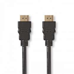 High Speed ​​HDMI™-Kabel met Ethernet | HDMI™ Connector | HDMI™ Connector | 1080p@60Hz | 10.2 Gbps | 1.50 m | Rond | PVC | Zwart | Label - cvgt34001bk15