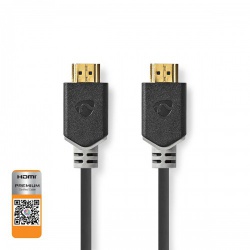 Premium High Speed ​​HDMI™-Kabel met Ethernet | HDMI™ Connector | HDMI™ Connector | 4K@60Hz | 18 Gbps | 5.00 m | Rond | PVC | Antraciet | Doos - cvbw34050at50