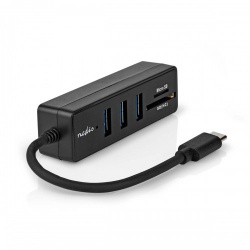 USB-Hub | 1x USB-C™ | 3x USB A Female | 5-Poorts poort(en) | USB 3.2 Gen 1 | USB Gevoed | 5 Gbps | SD & MicroSD - ccgb64250bk01