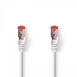 CAT6a-Kabel | S/FTP | RJ45 Male | RJ45 Male | 1.50 m | Rond | LSZH | Wit | Doos - ccgb85330wt15