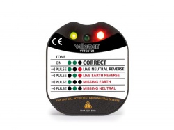 stopcontactspanning- en aardingstester - cat ii - 230 v - led- en zoemerindicatie - vttest23