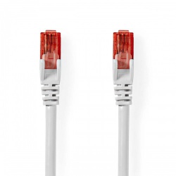 CAT6 Netwerkkabel | RJ45 Male | RJ45 Male | U/UTP | 1.50 m | Rond | PVC | Wit | Label - ccgl85200wt15