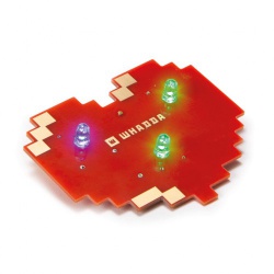 heart badge soldering kit - wsl228