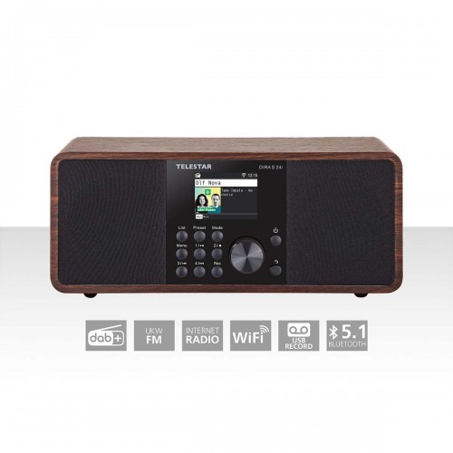 TELESTAR DIRA S 24i Hout DAB+ / FM / INTERNET / BLUETOOTH - 30-200-01