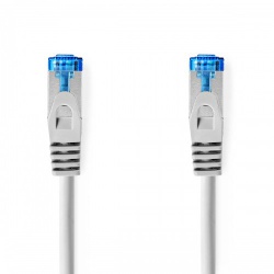 CAT6a netwerkkabel | S/FTP | RJ45 Male | RJ45 Male | 0.50 m | Snagless | Rond | LSZH | Grijs | Label - ccgl85330gy05