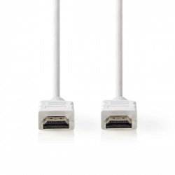 High Speed ​​HDMI™-Kabel met Ethernet | HDMI™ Connector | HDMI™ Connector | 4K@60Hz | ARC | 18 Gbps | 2.00 m | Rond | PVC | Wit | Label - cvgl34060wt20