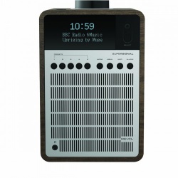 SuperSignal Compact DAB+ / FM / Bluetooth Combo-radio Walnoot-Zilver - 641141