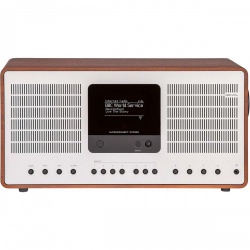 SuperConnect Stereo DAB+ / FM / Bluetooth Internet Radio Walnoot-Zilver - 641143