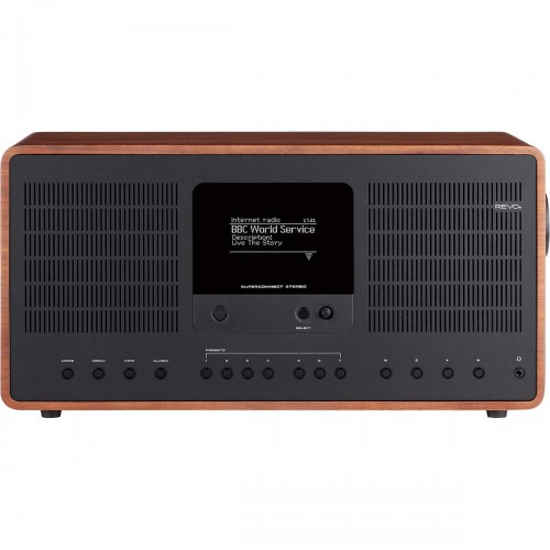 SuperConnect Stereo DAB+ / FM / Internet / Bluetooth Stereo Radio Walnut-Black - 641151