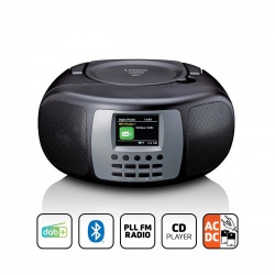 Draagbare DAB+/FM-radio met Bluetooth® CD-speler en groot LCD-kleurenscherm Zwart - scd-860bk