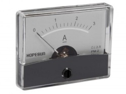 analoge paneelmeter voor dc stroommetingen 3a dc / 60 x 47mm - aim603000